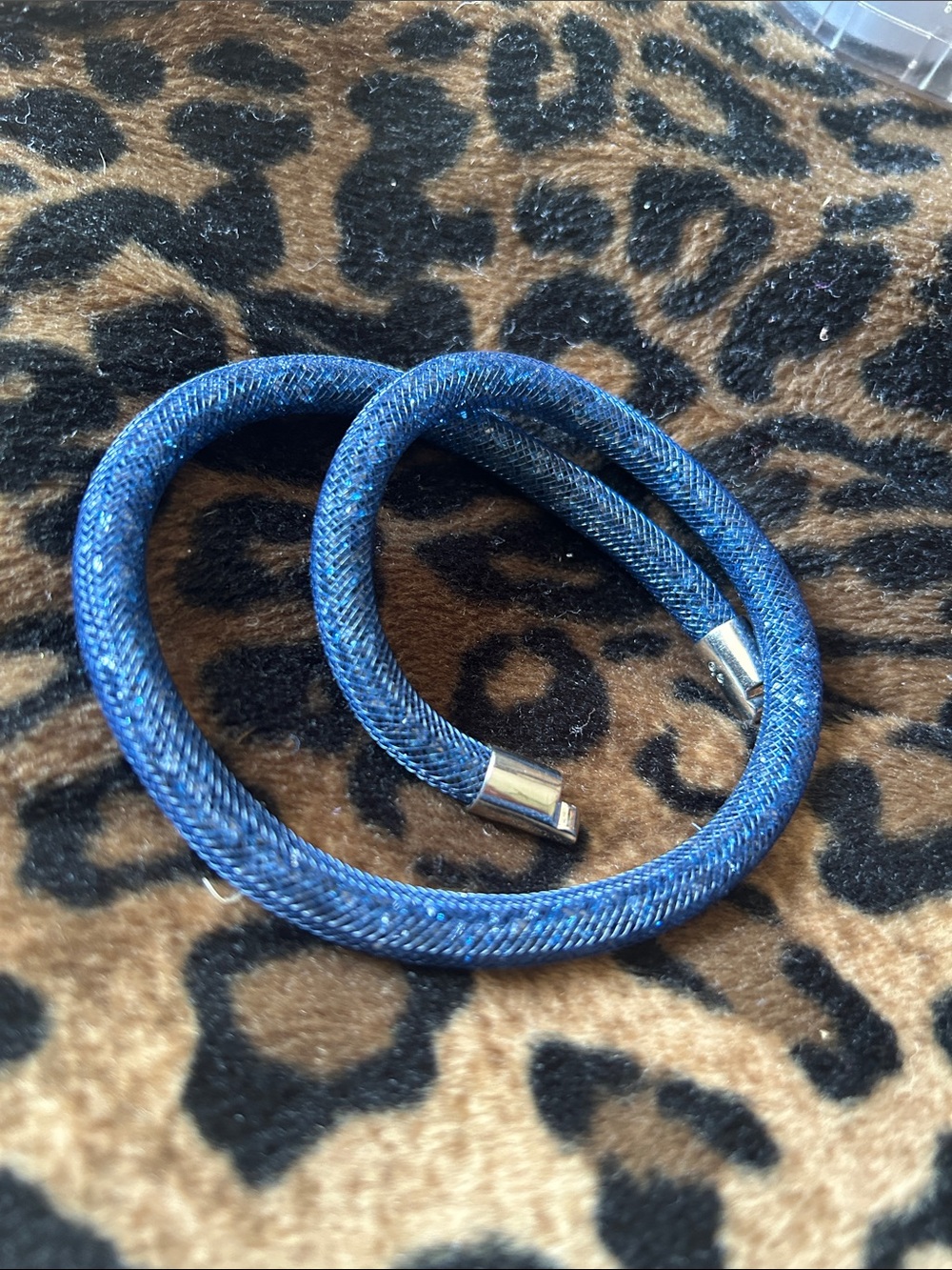 Swarovski Stardust blue soarkly bracelet or choker